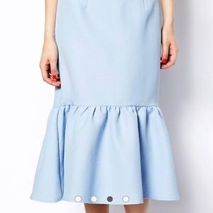ASOS peplum hem skirt